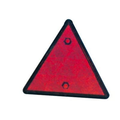 Réflecteur triangulaire rouge