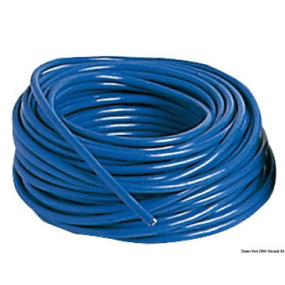 De elektrische kabel die drie-draads, blauw 16