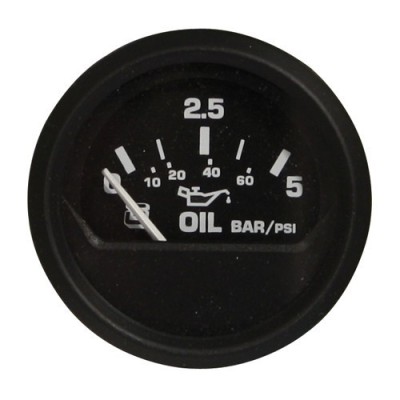 Indicatore pressione olio 5 bar nero-nero