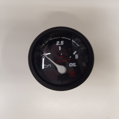 Indicatore pressione olio 5 bar nero-rosso