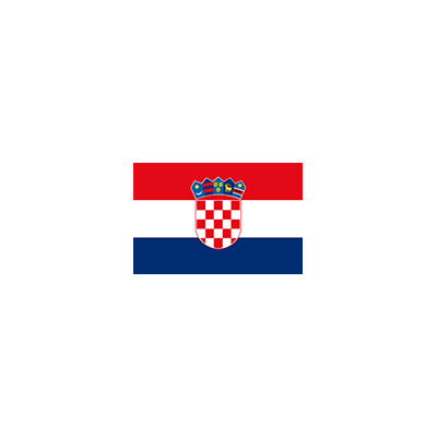 Vlag van Kroatië 20x30