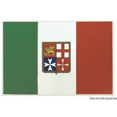 Bandiera adesiva Italia 11 x 16cm