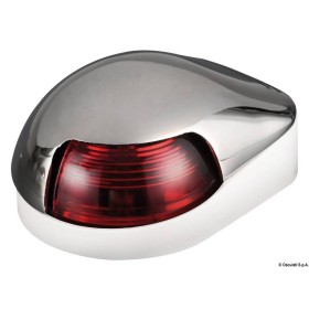 Headlight covered stainless steel red