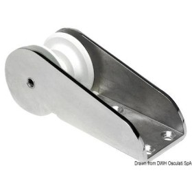 Roller for small boat in stainless steel 221x82 mm