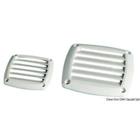 ABS grille 125 x 125 mm white