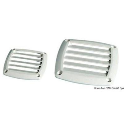 Grille ABS 125 x 125 mm blanc