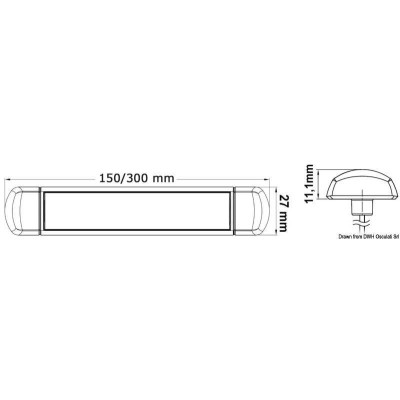 LED light 150x27mm