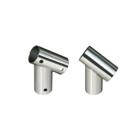 Support T 60° stainless steel 22mm