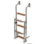 Stainless steel ladder/5-wood steps