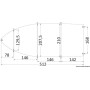 Telone copri barca universale 518/579 cm