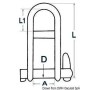 Harpsluiting met snap-on roestvrij staal 5mm
