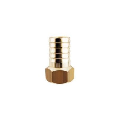 Hose connector female brass 1/4" x 10