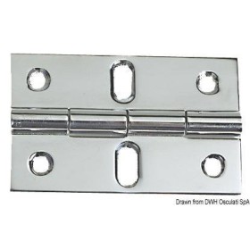 Hinge with protruding knot 80 x 50 mm