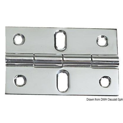 Hinge with protruding knot 80 x 50 mm