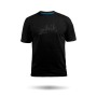 Schwarzes wasserabweisendes T-Shirt