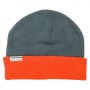 Orange-gray beanie cap