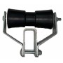 Black front center roller with support