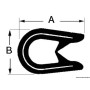 4 mm vit PVC-profil