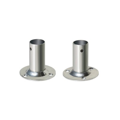 Round 90 ° stainless steel base 22 mm