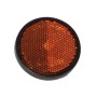 Round orange screw reflex reflector