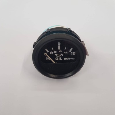 Oil pressure gauge 10 bar black-black