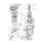 Exhaust manifold gasket 200 - 250 hp