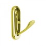 Polished brass retractable hanger
