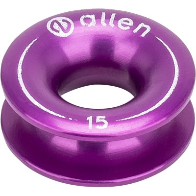 Aluminum ring 15mm hole 6mm purple