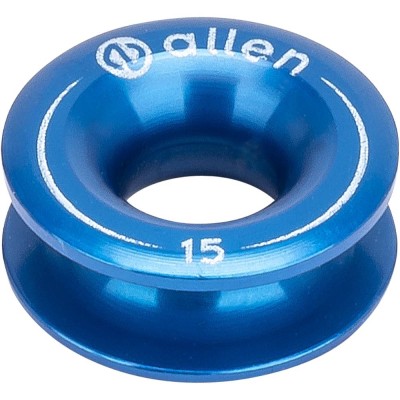 Aluminijast prstan 15mm luknja 6mm modra