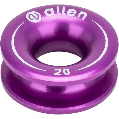 Aluminum ring 20mm hole 8mm purple