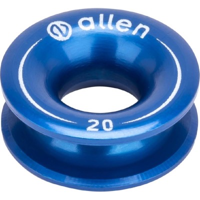 Aluminum ring 20mm hole 8mm blue