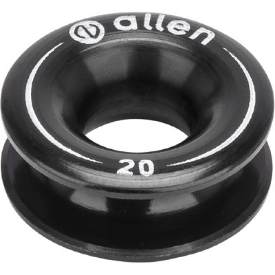 Aluminium ring 20mm gat 8mm zwart
