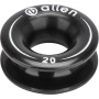 Aluminum ring 20mm hole 8mm black