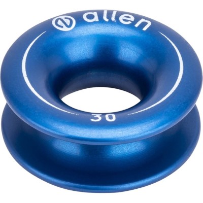 Aluminum ring 30mm hole 12mm blue