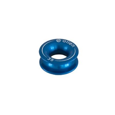 Aluminum ring 35mm hole 14mm blue