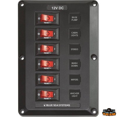 6-way electrical panel