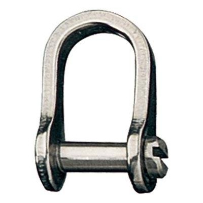 Stainless steel shackle with inserted pin 6.4 x 22 mm