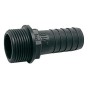 Male plastic hose connector 1/2" x 13 mm