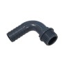 90° male plastic hose connector 1/2" x 16 mm