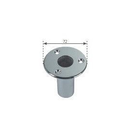Bushing, Recessed, Chrome-Plated Brass