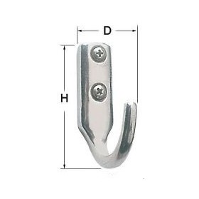 clasp closure stainless 25x41mm