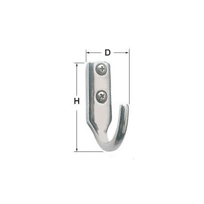 Stainless steel hook 25x41mm