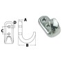 Stainless steel hook 6 x 31 mm