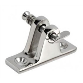 Stainless steel 90 ° awning base with removable pin