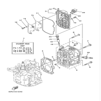 The cylinder and the crankcase 2 F6A-F6B-F8C