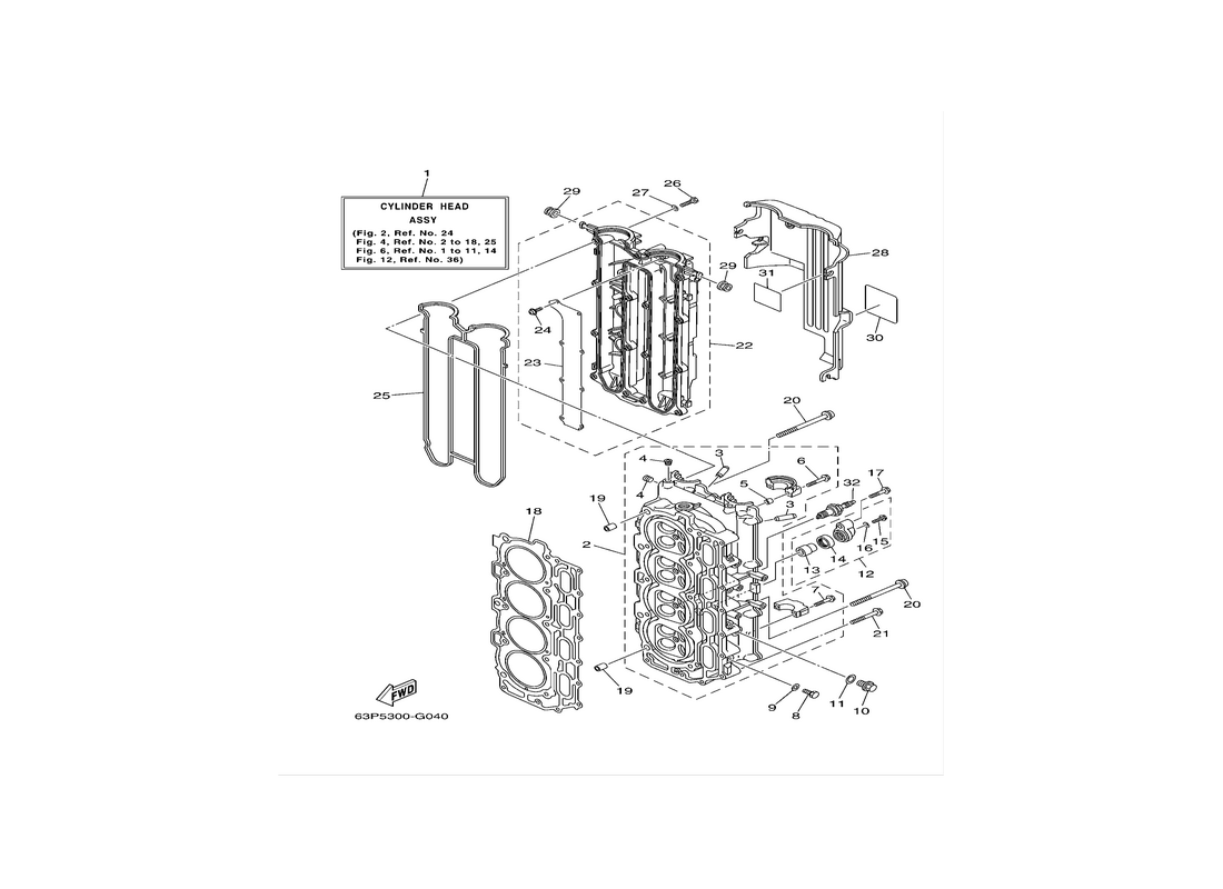 The cylinder and the crankcase 2 F150A-FL150A