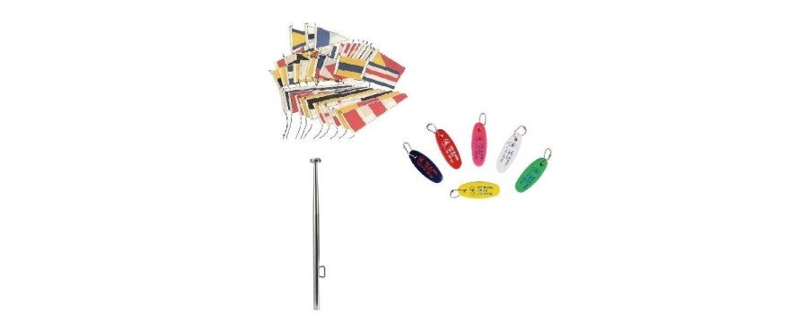 Flags nautical keychain, nautical, boat, boat
